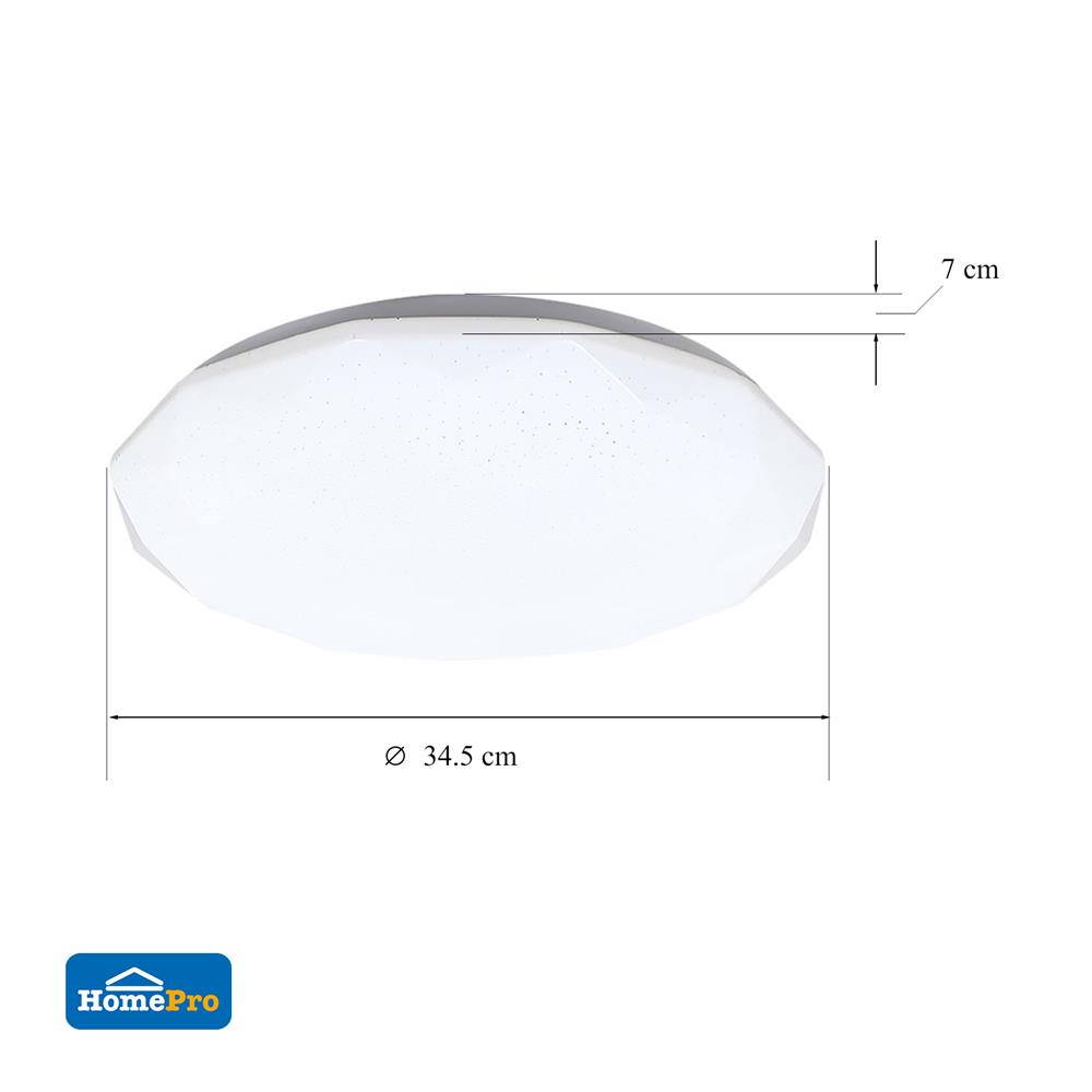 ไฟเพดาน LED CARINI ZY833-S 13 นิ้ว 24 วัตต์ DAYLIGHT สีขาว