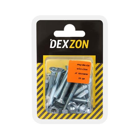 สกรูเกลียวมิลน็อต JF DEXZON 6X45 มม. 25 ตัว_1