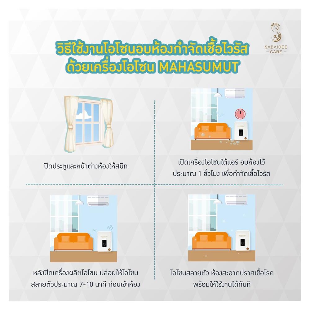 เครื่องผลิตโอโซนและล้างผักผลไม้ SABAIDEE M01