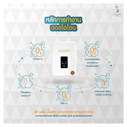 เครื่องผลิตโอโซนและล้างผักผลไม้ SABAIDEE M01_6