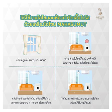 เครื่องผลิตโอโซนและล้างผักผลไม้ SABAIDEE M01_8