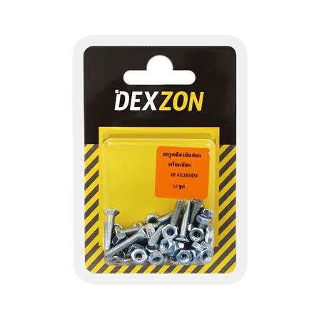 สกรูเกลียวมิลน็อต JF DEXZON 4X18 มม. 25 ตัว_1