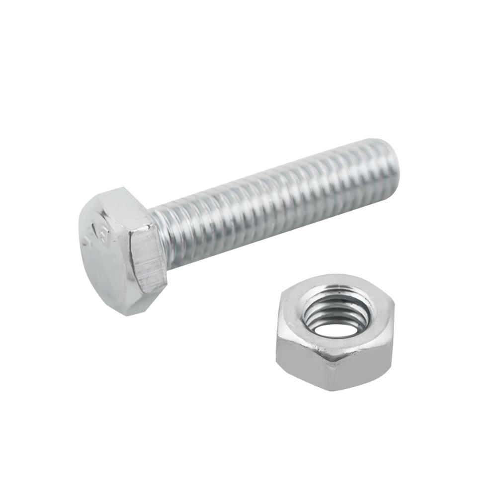 สกรูหัวหกเหลี่ยมพร้อมน็อต DEXZON 6X25 มม. 6 ชิ้น/แพ็ก