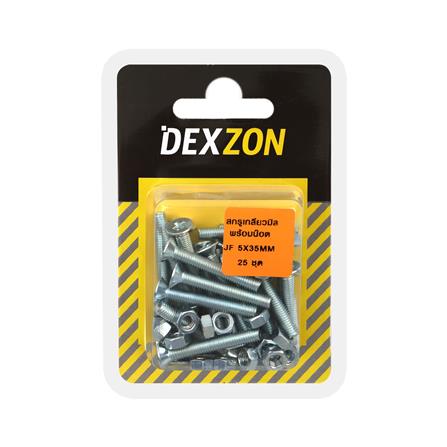 สกรูเกลียวมิลน็อต JF DEXZON 5X35 มม. 25 ตัว_1