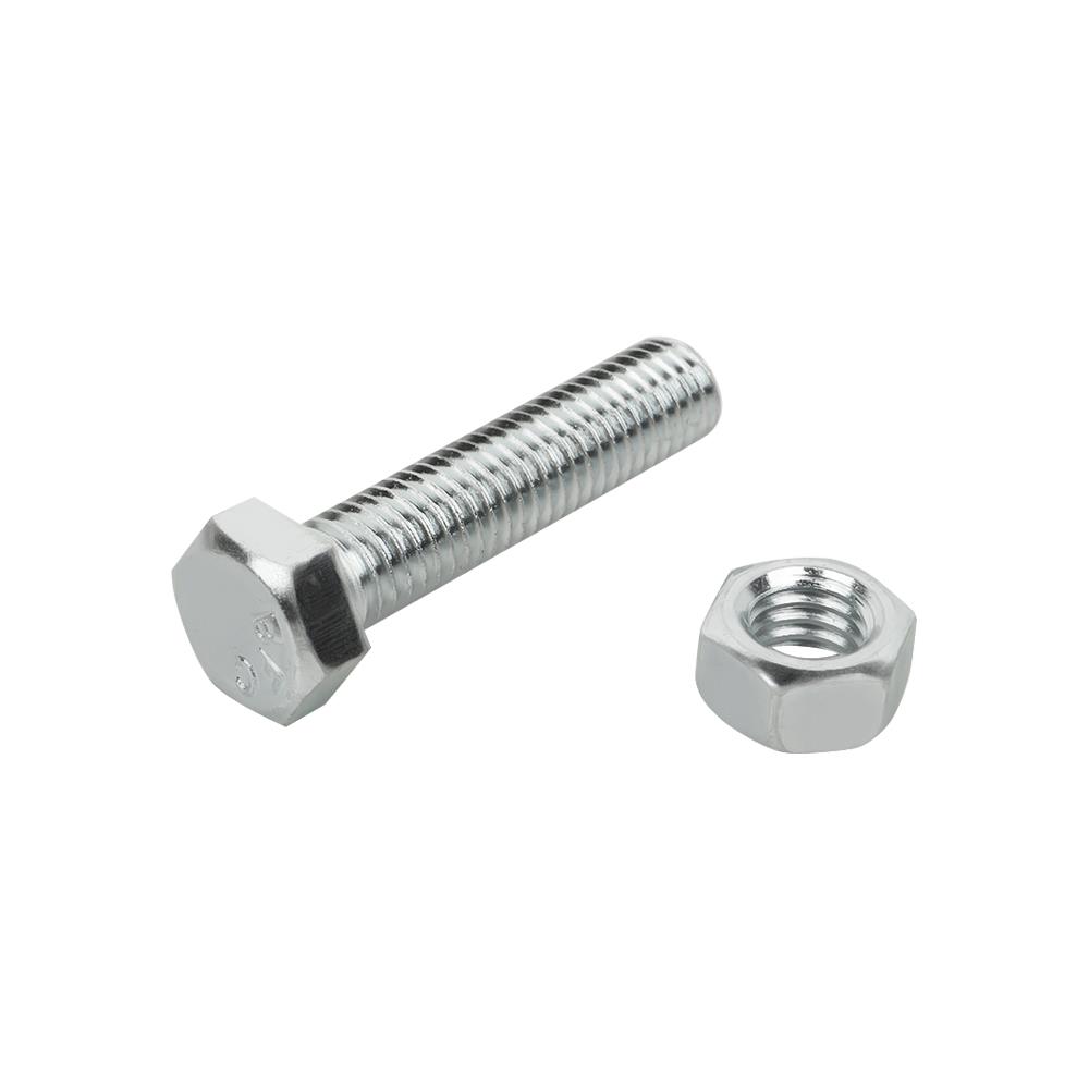 สกรูหัวหกเหลี่ยมพร้อมน็อต DEXZON 8X35 มม. 4 ชิ้น/แพ็ก