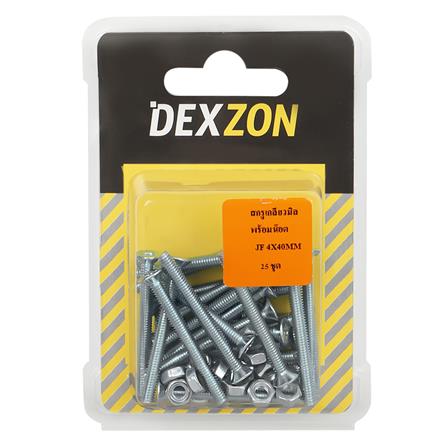 สกรูเกลียวมิลน็อต JF DEXZON 4X40 มม. 25 ตัว_1