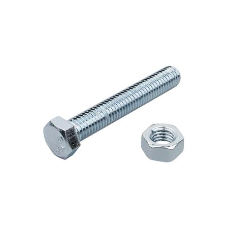 สกรูหัวหกเหลี่ยมพร้อมน็อต DEXZON 8X50 มม. 4 ตัว_0