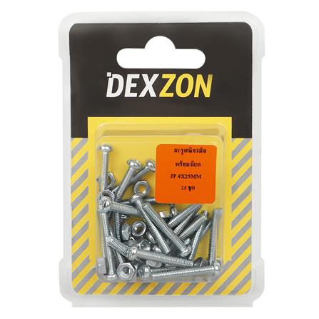 สกรูเกลียวมิลน็อต JP DEXZON 4X25 มม. 25 ตัว_1