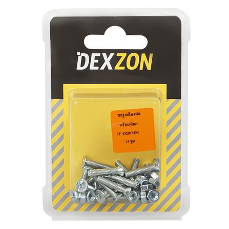 สกรูเกลียวมิลน็อต JF DEXZON 4X20 มม. 25 ตัว_1