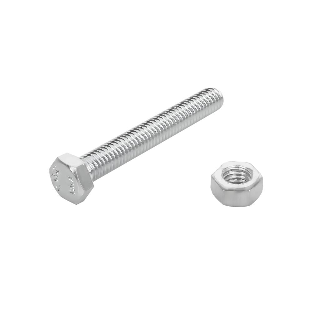 สกรูหัวหกเหลี่ยมพร้อมน็อต DEXZON 5X35 มม. 10 ชิ้น/แพ็ก