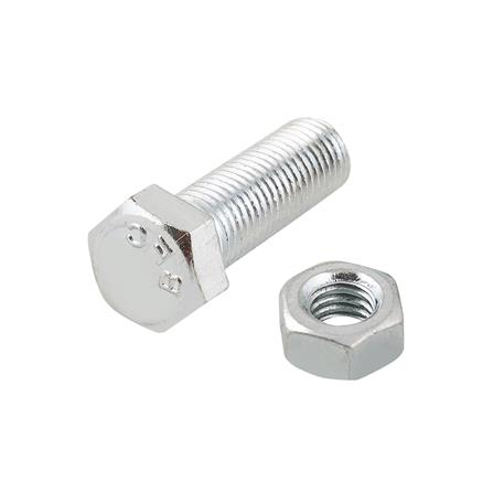 สกรูหัวหกเหลี่ยมพร้อมน็อต DEXZON 10X30 มม. 2 ชิ้น/แพ็ก_0