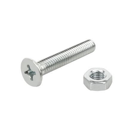 สกรูเกลียวมิลน็อต JF DEXZON 6X35 มม. 25 ตัว