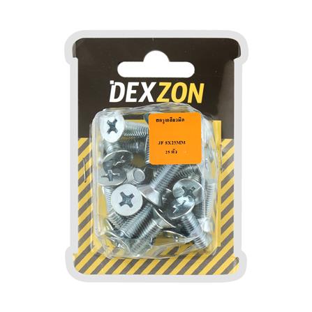 สกรูเกลียวมิลน็อต JF DEXZON 8X25 มม. 25 ตัว_1