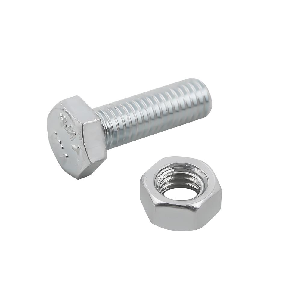 สกรูหัวหกเหลี่ยมพร้อมน็อต DEXZON 5X15 มม. 10 ชิ้น/แพ็ก