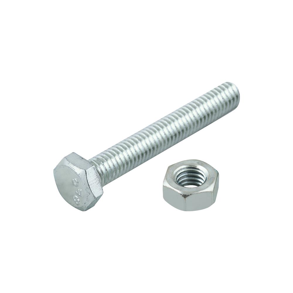 สกรูหัวหกเหลี่ยมพร้อมน็อต DEXZON 6X40 มม. 6 ชิ้น/แพ็ก