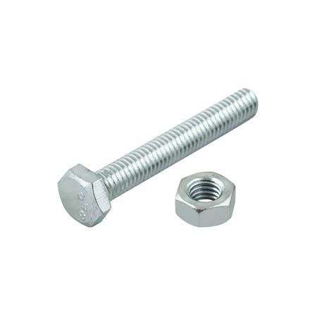 สกรูหัวหกเหลี่ยมพร้อมน็อต DEXZON 6X40 มม. 6 ชิ้น/แพ็ก