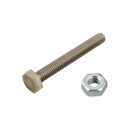 สกรูหัวหกเหลี่ยม DEXZON 3/8 นิ้วX3 นิ้ว 2 ชิ้น/แพ็ก