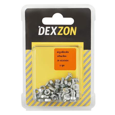สกรูเกลียวมิลน็อต JF DEXZON 4X10 มม. 25 ตัว_1