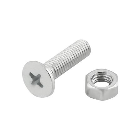 สกรูเกลียวมิลน็อต JF DEXZON 5X20 มม. 25 ตัว