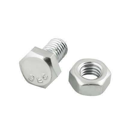 สกรูหัวหกเหลี่ยมพร้อมน็อต DEXZON 6X10 มม. 6 ชิ้น/แพ็ก