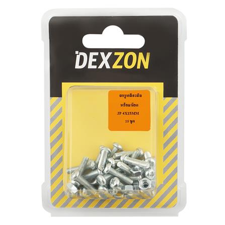 สกรูเกลียวมิลน็อต JP DEXZON 4X15 มม. 25 ตัว_1