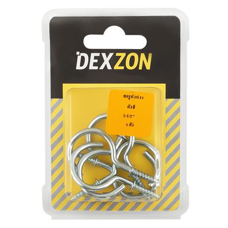 สกรูหัวห่วงตัวซี DEXZON 1-1/2 นิ้ว 6 ตัว_1