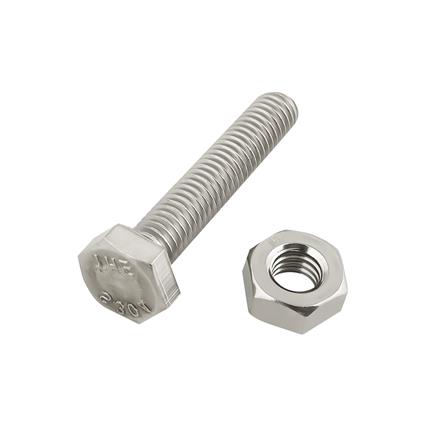 สกรูหัวหกเหลี่ยม DEXZON 3/8 นิ้วX2 นิ้ว 5 ชิ้น/แพ็ก_0