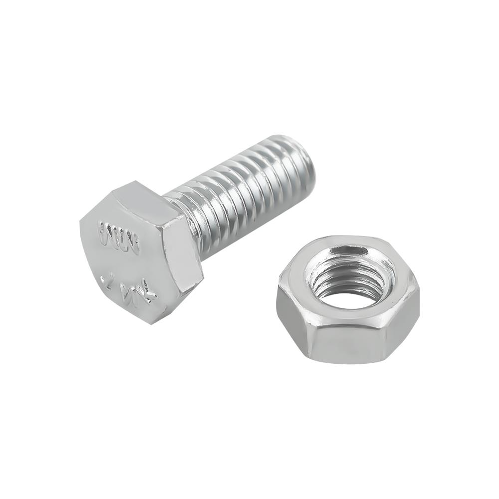 สกรูหัวหกเหลี่ยมพร้อมน็อต DEXZON 5X12 มม. 10 ชิ้น/แพ็ก