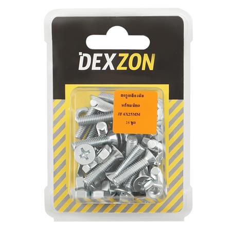 สกรูเกลียวมิลน็อต JF DEXZON 6X25 มม. 25 ตัว_1