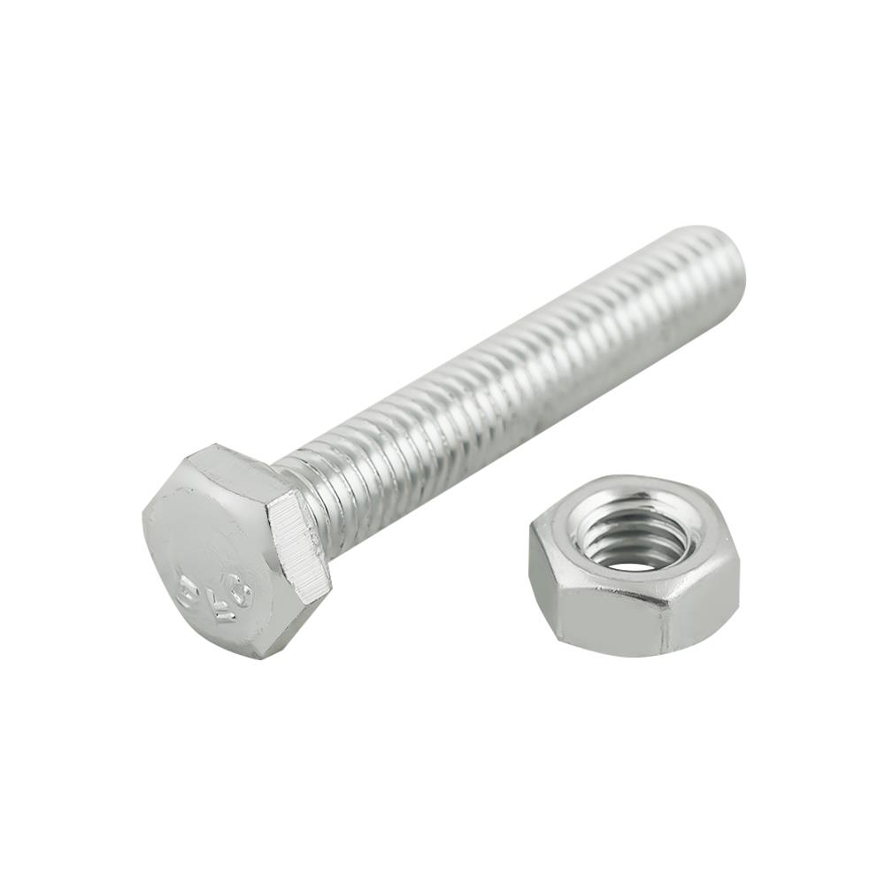 สกรูหัวหกเหลี่ยมพร้อมน็อต DEXZON 6X35 มม. 6 ชิ้น/แพ็ก