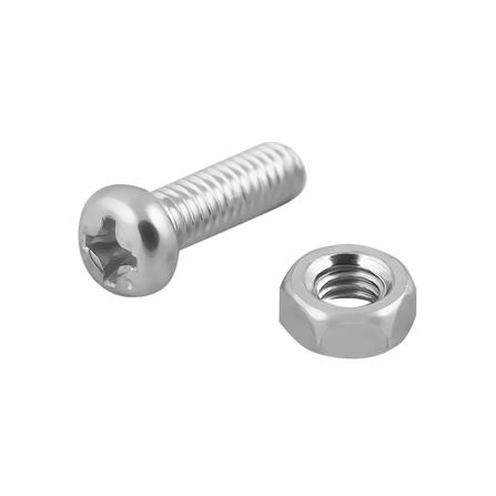 สกรูเกลียวมิลน็อต JP DEXZON 4X12 มม. 25 ตัว_0