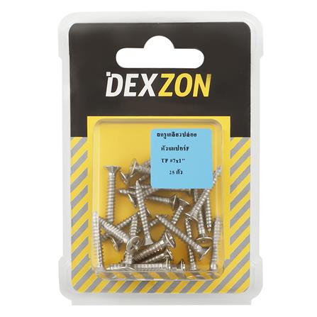 สกรูเกลียวปล่อย TF DEXZON 7X1 นิ้ว 25 ตัว_1
