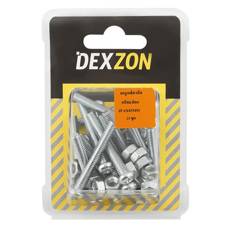 สกรูเกลียวมิลน็อต JP DEXZON 6X45 มม. 25 ตัว_1