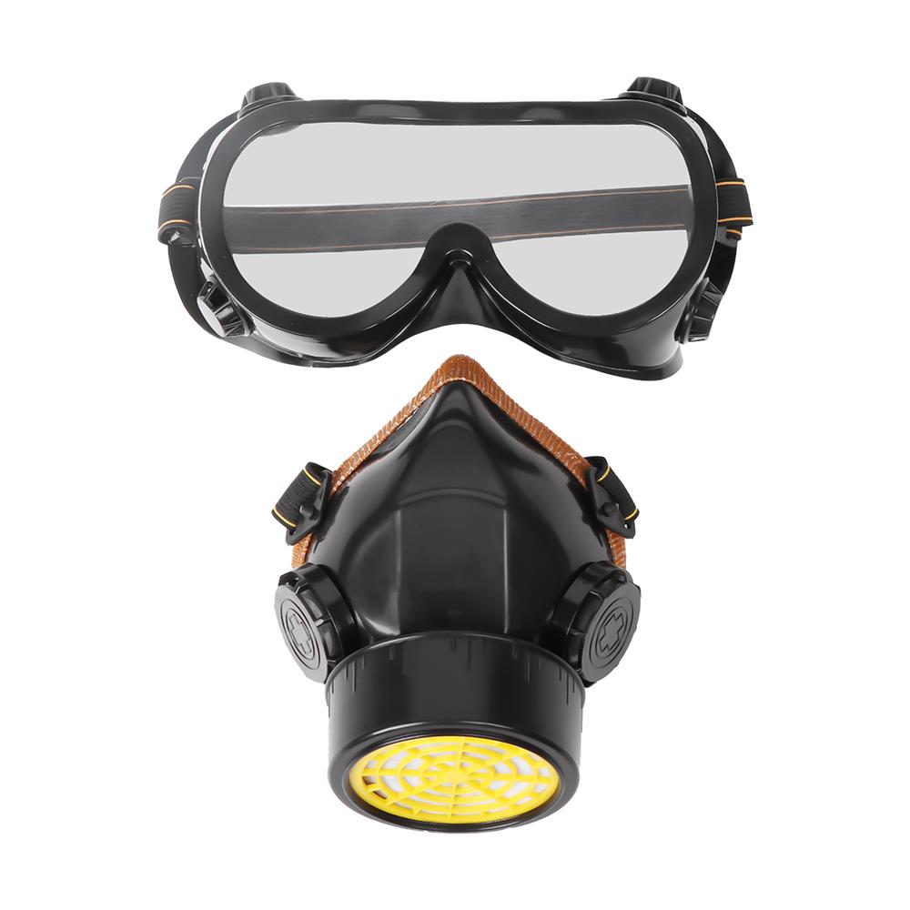 หน้ากากครึ่งหน้า DEXZON ไส้กรองเดี่ยวพร้อมแว่น