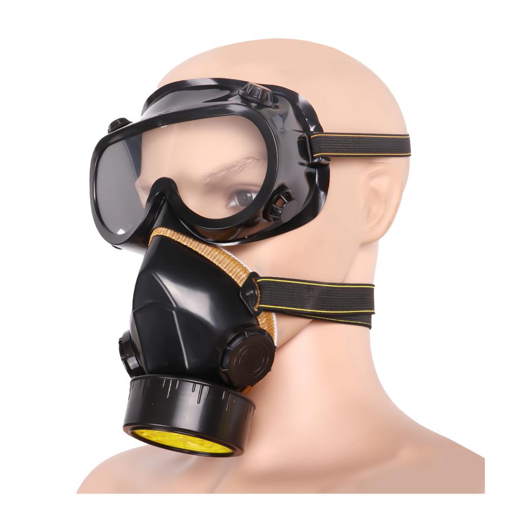 หน้ากากครึ่งหน้า DEXZON ไส้กรองเดี่ยวพร้อมแว่น