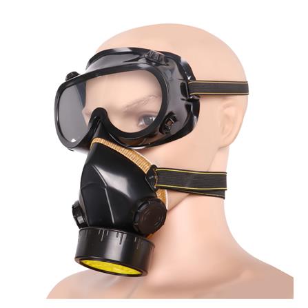 หน้ากากครึ่งหน้า DEXZON ไส้กรองเดี่ยวพร้อมแว่น_3