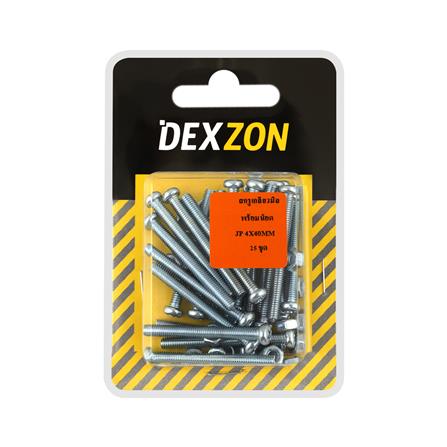 สกรูเกลียวมิลน็อต JP DEXZON 4X40 มม. 25 ตัว_1