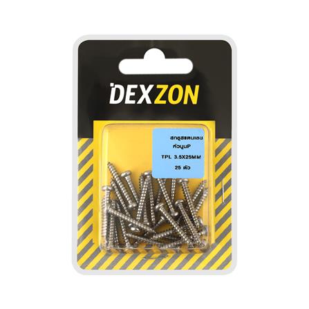 สกรูเกลียวปล่อย TP DEXZON 3.5X25 มม. 25ตัว_1