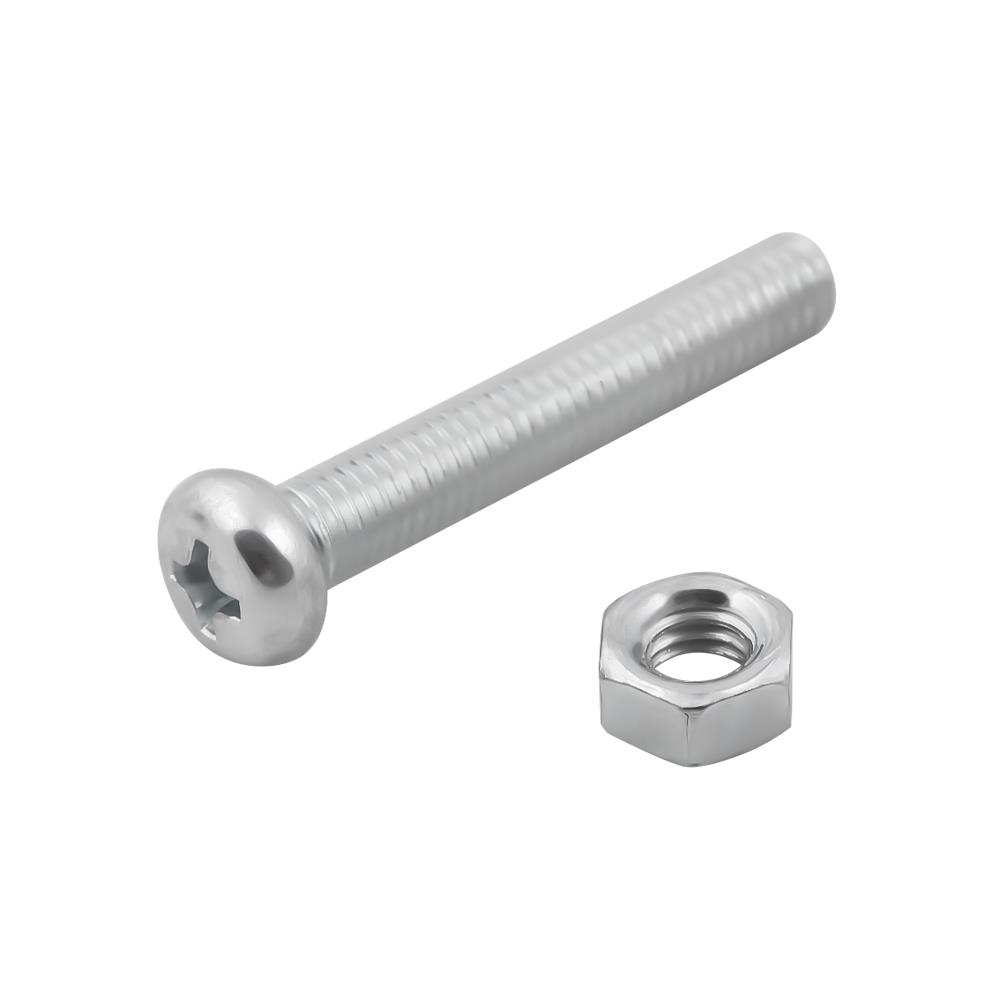 สกรูหัวหกเหลี่ยมพร้อมน็อต DEXZON 6X50 มม. 6 ชิ้น/แพ็ก