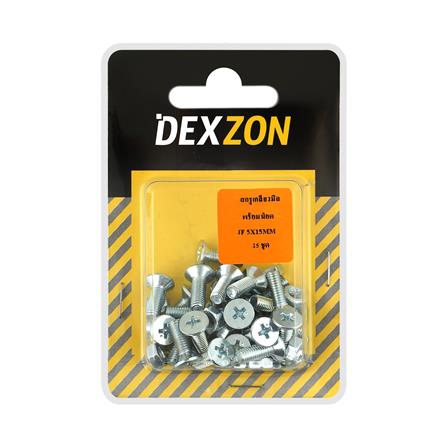 สกรูเกลียวมิลน็อต JF DEXZON 5X15 มม. 25 ตัว_1