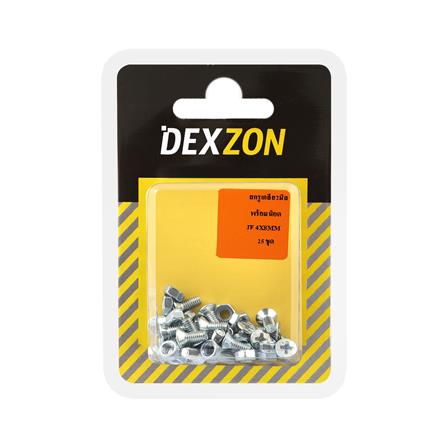 สกรูเกลียวมิลน็อต JF DEXZON 4X8 มม. 25 ตัว_1