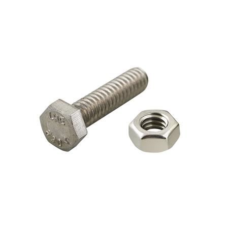 สกรูหัวหกเหลี่ยม DEXZON 1/4 นิ้วX1 นิ้ว 5 ชิ้น/แพ็ก_0