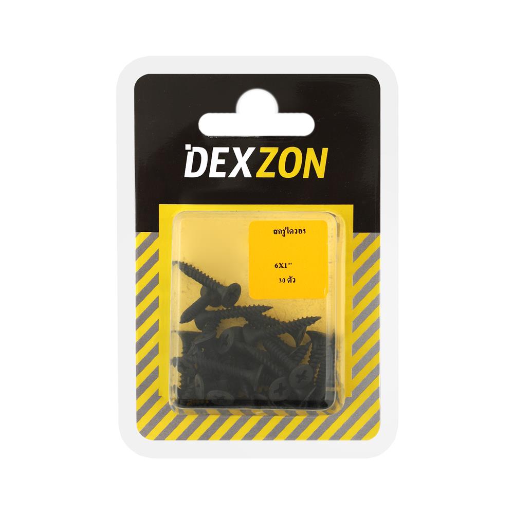 สกรูไดร์วอลล์ TF DEXZON 6X1 นิ้ว 30 ชิ้น