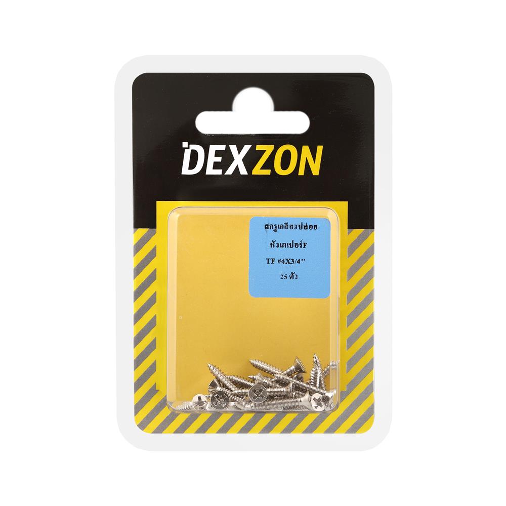 สกรูเกลียวปล่อย TF DEXZON 4X3/4 นิ้ว 25 ตัว