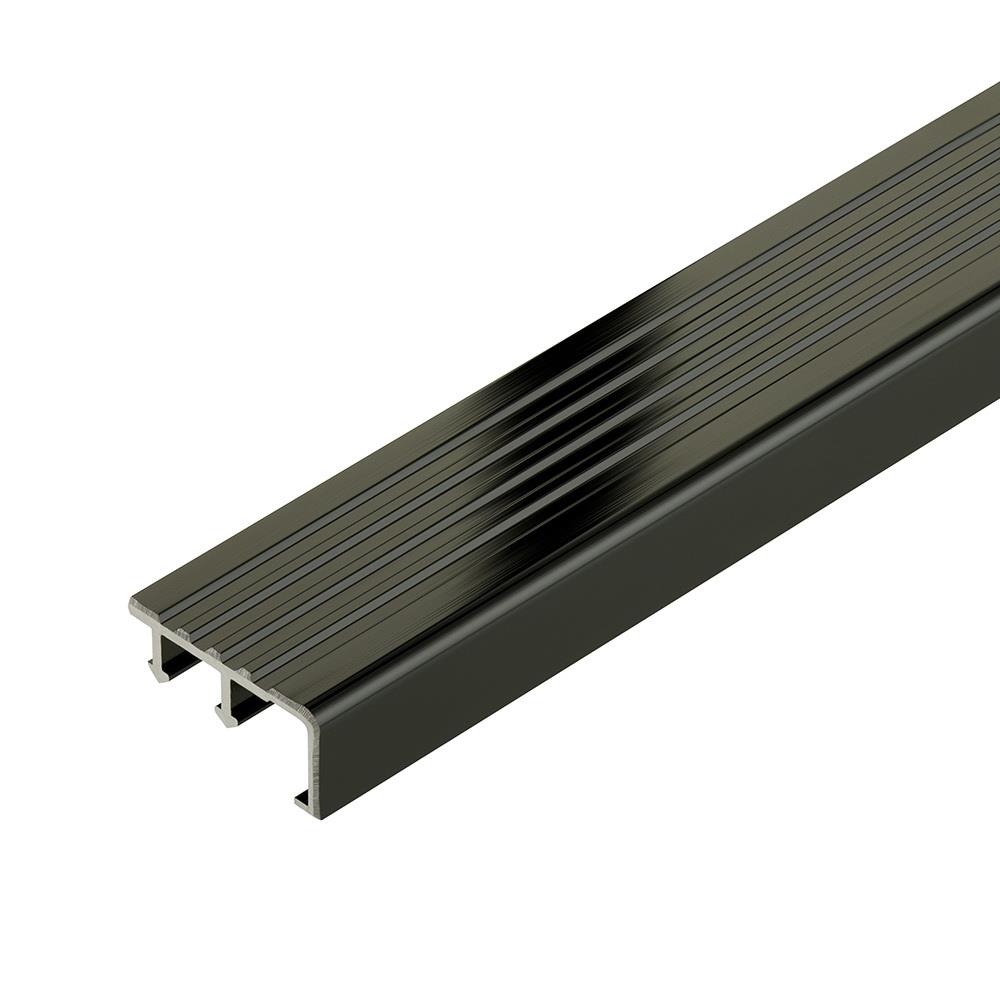 จมูกบันไดอะลูมิเนียม DP 4 ซม. 2 ม. สีดำ