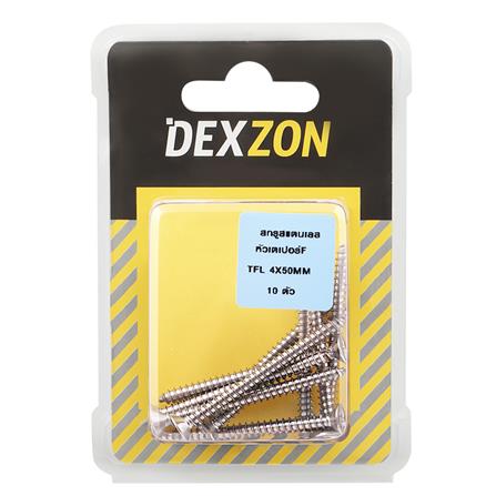 สกรูเกลียวปล่อย TF DEXZON 4X50 มม. 10 ตัว_1