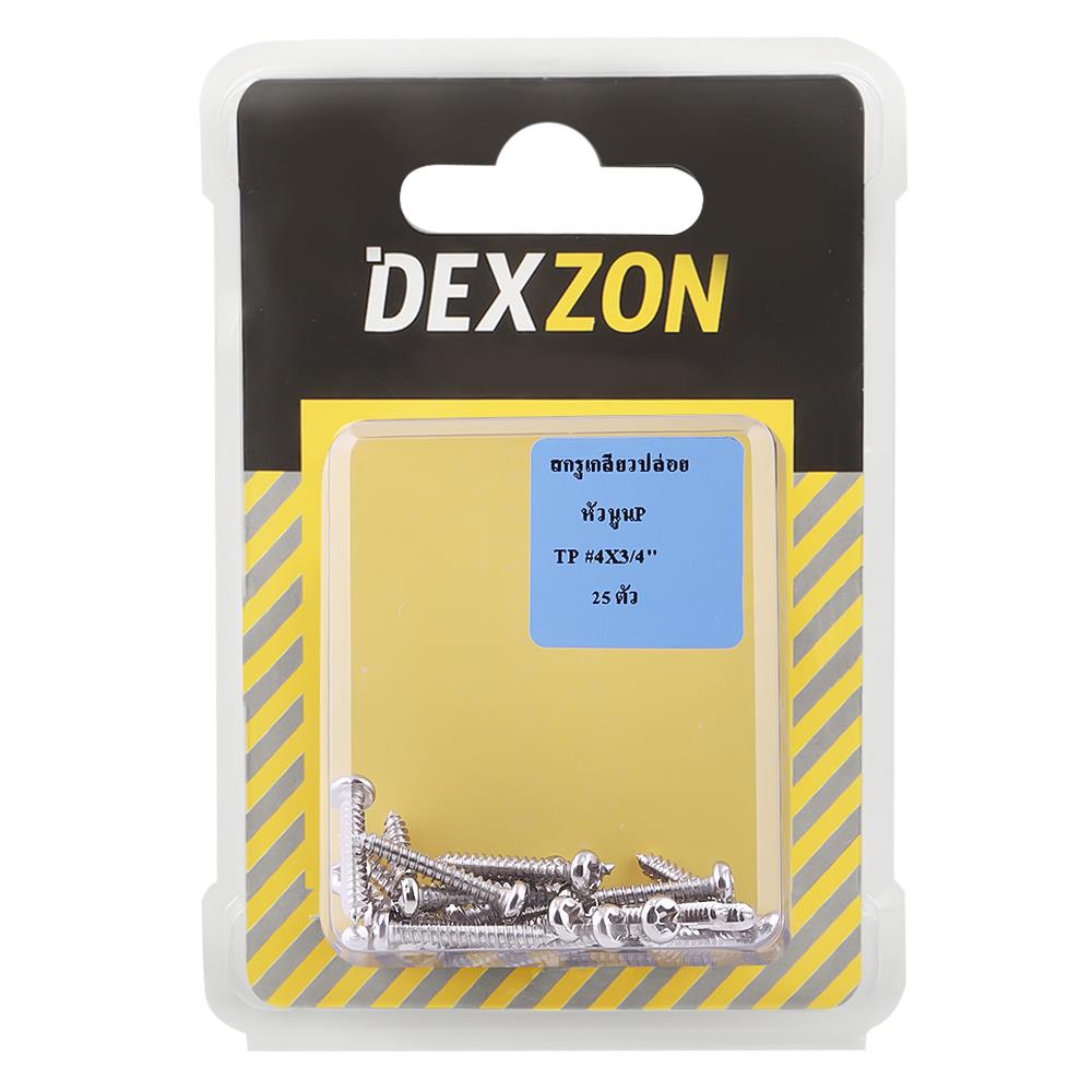 สกรูเกลียวปล่อย TP DEXZON 4X3/4 นิ้ว 25 ตัว