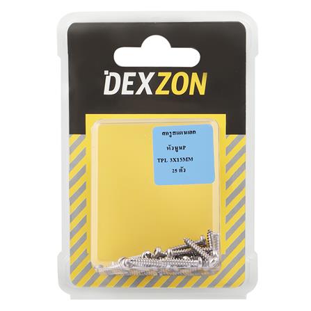 สกรูเกลียวปล่อย TP DEXZON 3X15 มม. 25 ตัว_1