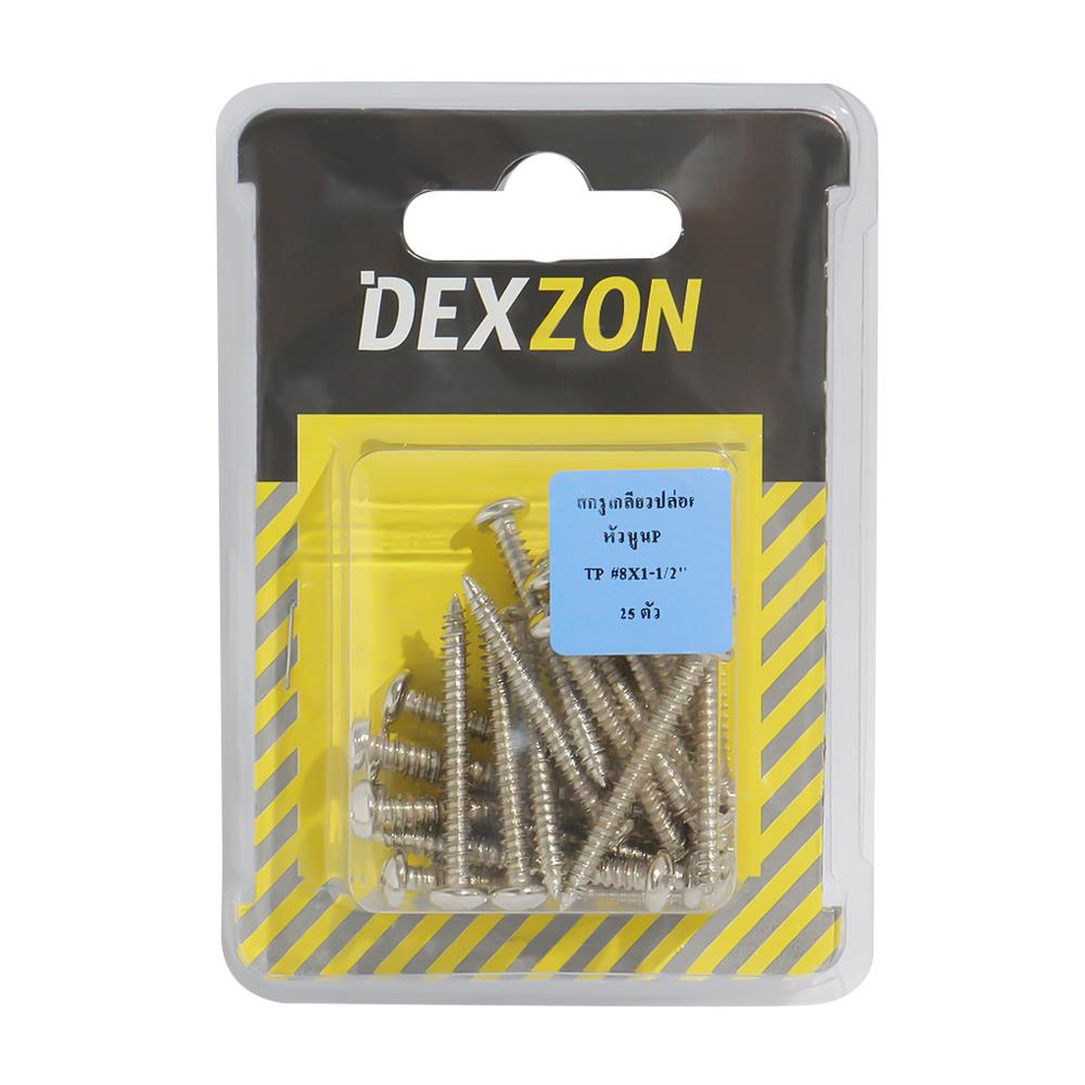 สกรูเกลียวปล่อย TP DEXZON 8X1-1/2 นิ้ว 25 ตัว