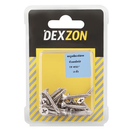 สกรูเกลียวปล่อย TF DEXZON 8X1 นิ้ว 25 ตัว_1
